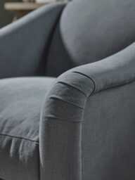 Assan Armchair - Soft Eau De Nil Cotton Stripe - thumbnail 3