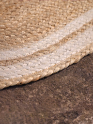Braided Jute Oval Doormat - Border - thumbnail 2