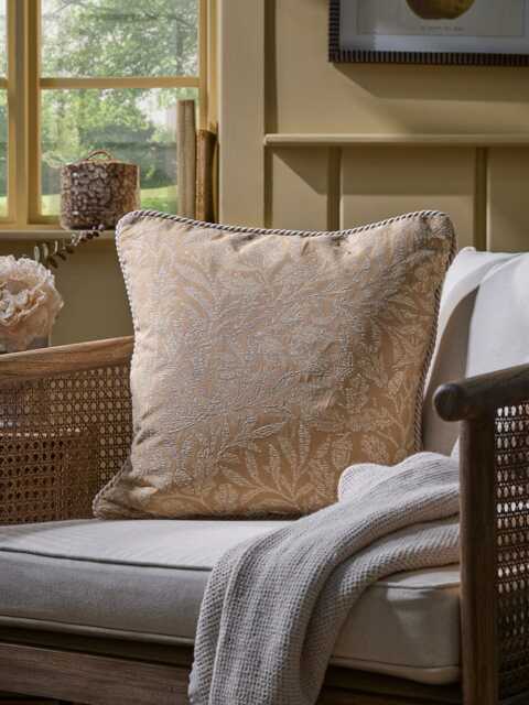 Acorn Wood Cushion - Yellow - image 1