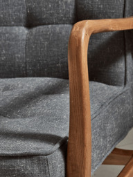 Mid Century Armchair - Linen - thumbnail 3