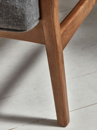 Mid Century Armchair - Linen - thumbnail 4
