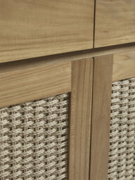 Woven Teak Sideboard - thumbnail 2