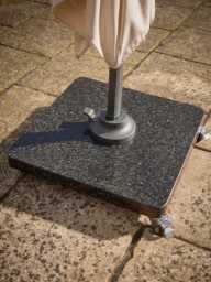 Square Cantilever Parasol Set - Slate & Champagne - thumbnail 3