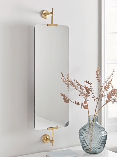 Brass Portrait Mirror - image 1