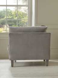 Dinan Loveseat - Airforce Blue Wide Cotton Stripe - thumbnail 5