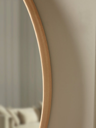 Oak Deep Framed Mirror - Oval - thumbnail 3