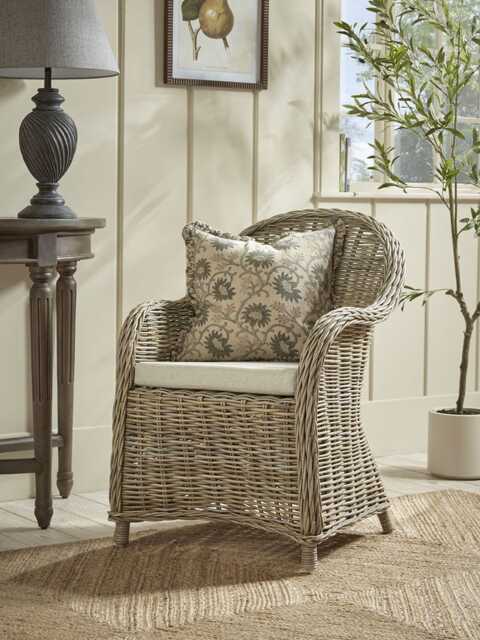 Woven Rattan Occasional Chair - image 1