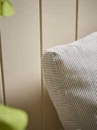Boxy Seat Pad Cover - Natural Stripe - thumbnail 5