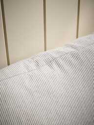 Boxy Seat Pad Cover - Natural Stripe - thumbnail 4
