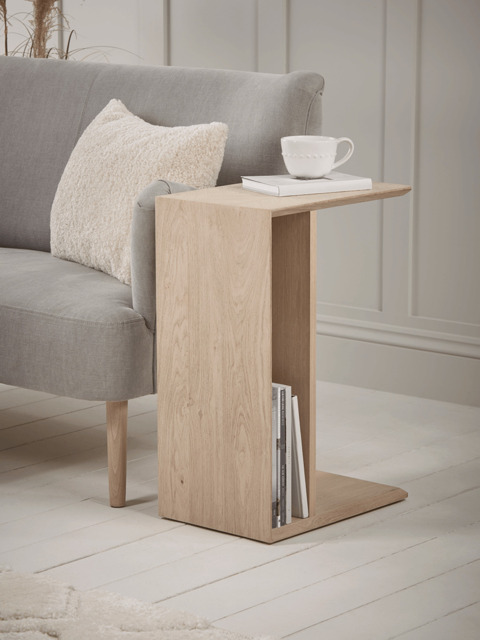 Chevron Oak Sofa Table - image 1