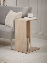 Chevron Oak Sofa Table - thumbnail 1