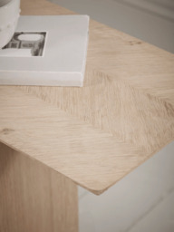 Chevron Oak Sofa Table - thumbnail 4