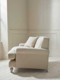 Visby Loveseat - Soft Eau De Nil Cotton Stripe - thumbnail 3