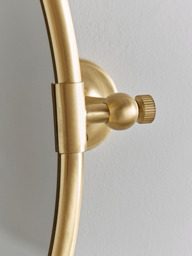 French Oval Mirror - Brass - thumbnail 3