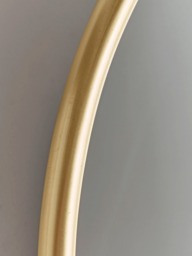 French Oval Mirror - Brass - thumbnail 2