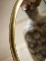 Round Brass Pedestal Mirror - Small - thumbnail 2