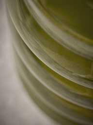 Olive Bubble Glass Side Table - thumbnail 3