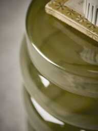 Olive Bubble Glass Side Table - thumbnail 2