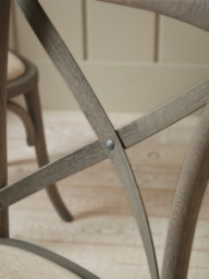 Oak Cross Back Dining Chair - Set of 2 - thumbnail 2