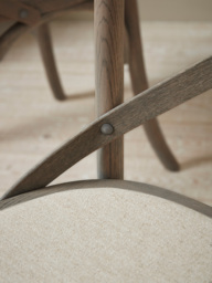 Oak Cross Back Dining Chair - Set of 2 - thumbnail 3