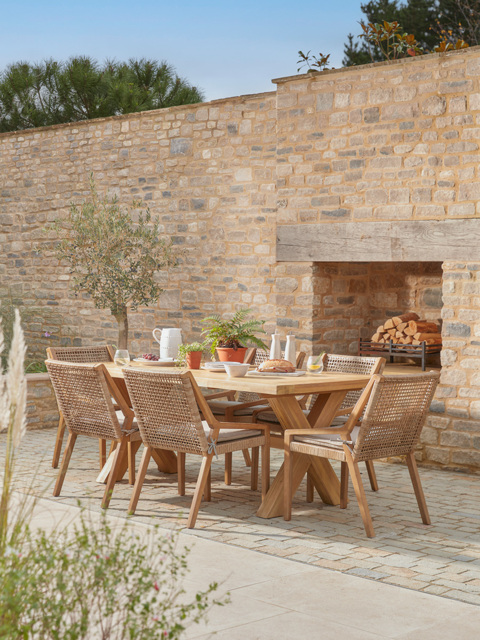 Positano Cross Legged Dining Table - image 1