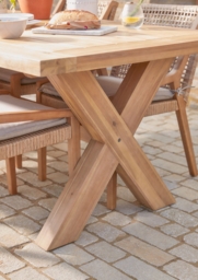 Positano Cross Legged Dining Table - thumbnail 2
