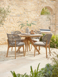 Round Acacia Dining Table - thumbnail 2