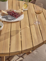 Round Acacia Dining Table - thumbnail 4