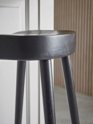 Weathered Oak Counter Stool - Black - thumbnail 2