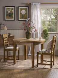 Effi Extendable Round Dining Table - 4 to 6 Seater - thumbnail 1
