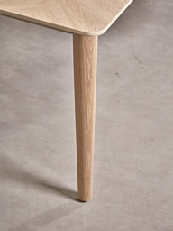 Chevron Oak Bench - thumbnail 2
