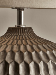 Geometric Textured Table Lamp - Bronze - thumbnail 4