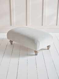 Geneve Ottoman - Deep Cyan Opulent Cotton Velvet - thumbnail 4