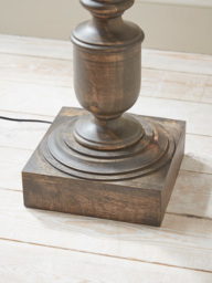 Greywash Turned Floor Lamp - thumbnail 5
