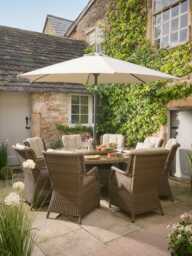 Ashcombe 8 Seater Parasol Dining Set