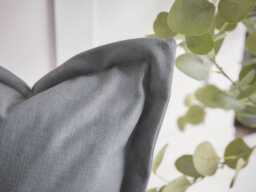 Umea Chaise Left Hand Facing Sofa - Soft Grey Opulent Cotton Velvet - thumbnail 4