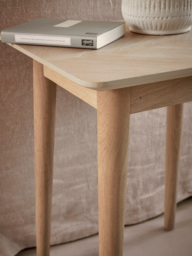 Chevron Oak Side Table - thumbnail 3