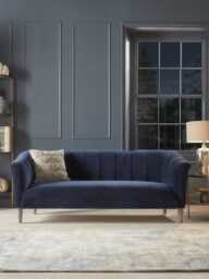 Kemi Three Seater Sofa - Laurel Opulent Cotton Velvet - thumbnail 1