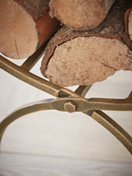 Linear Log Holder - Brass - thumbnail 3