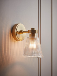 Textured Glass Wall Light - thumbnail 2
