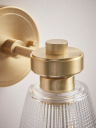 Textured Glass Wall Light - thumbnail 4