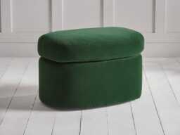 Lulea Ottoman - Fog Opulent Cotton Velvet - thumbnail 5