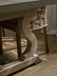 Coimbra Rectangle Dining Table - 6 Seater - thumbnail 5