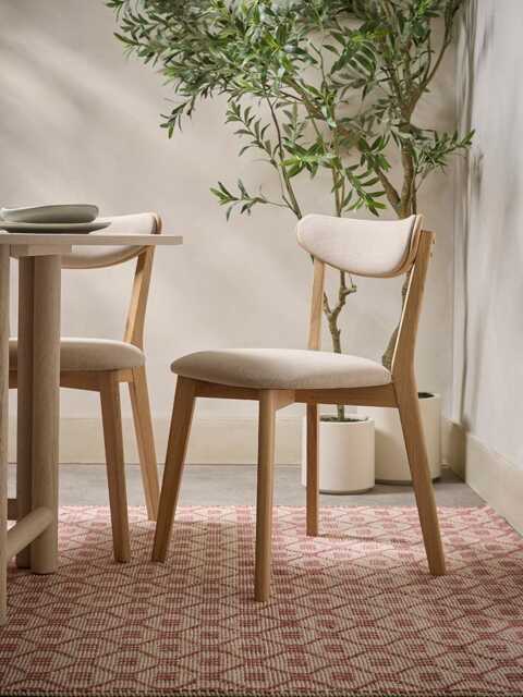 Reina Light Oak Dining Chair - Set of 2 - image 1