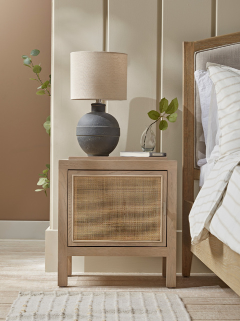 Wicker Bedside Table - image 1