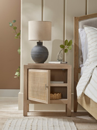 Wicker Bedside Table - thumbnail 2