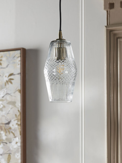 Diamond Glass Pendant - Tapered - image 1
