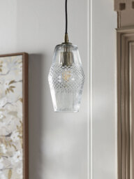 Diamond Glass Pendant - Tapered