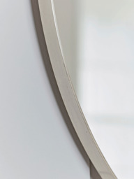 Antique Silver Slim Frame Round Mirror - Medium - thumbnail 2