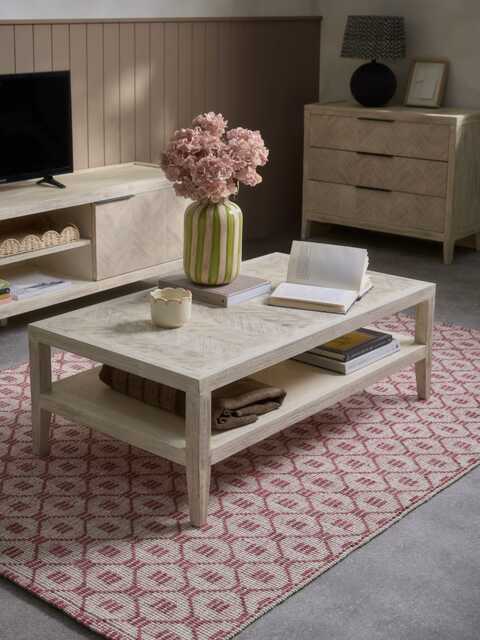 Tova Limewashed Coffee Table - image 1